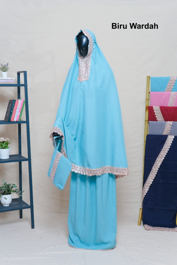 Mukena Dewasa - KATUN MICRO POLOS 2 in 1 - Gambar 9